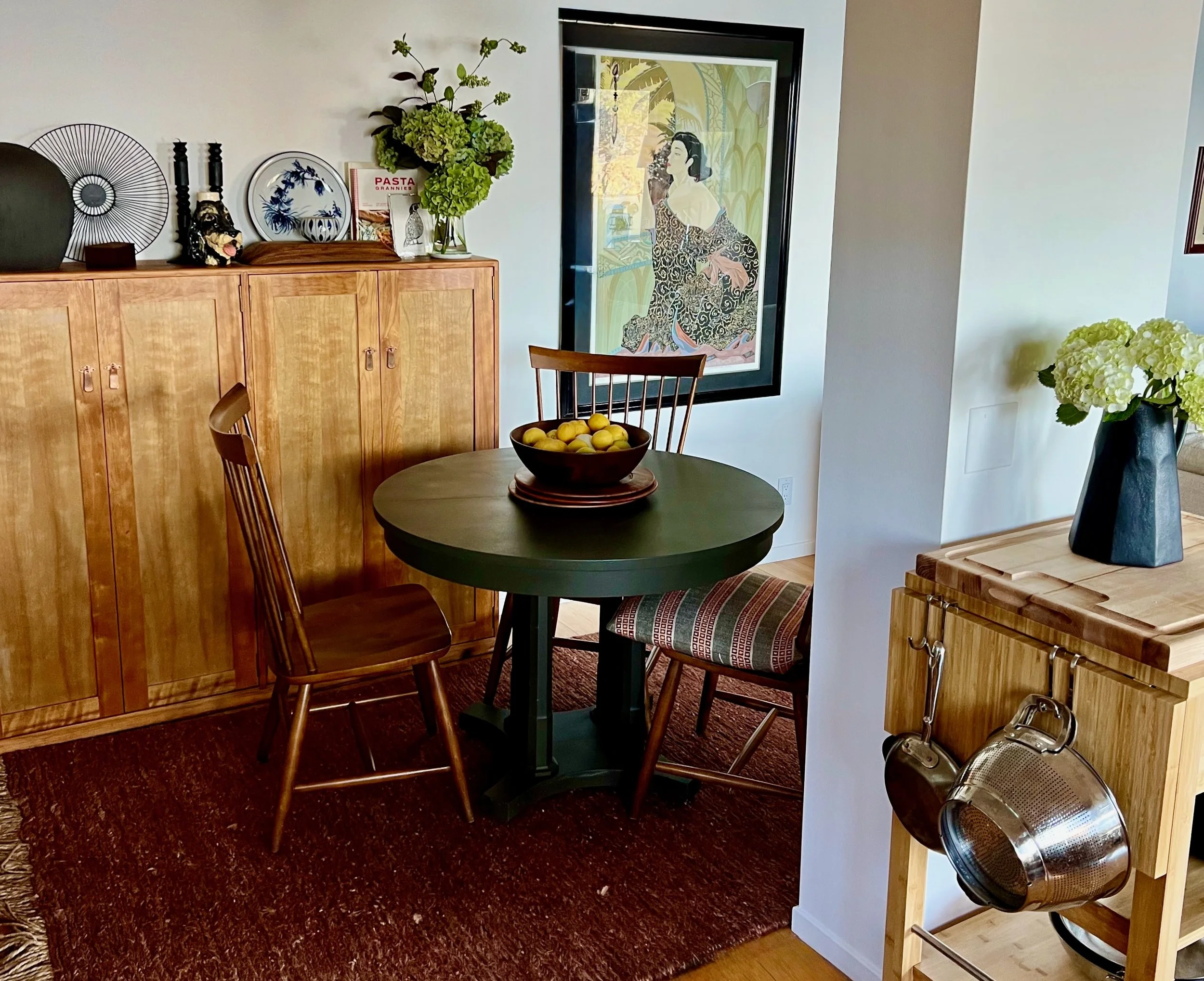 Living Room with Floral Accents